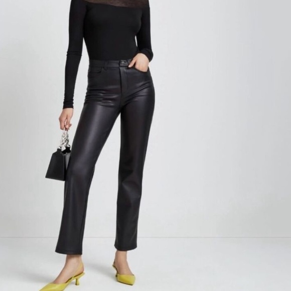 Marcella NYC Pants - Marcella NYC Faux leather shiny pants stretchy F